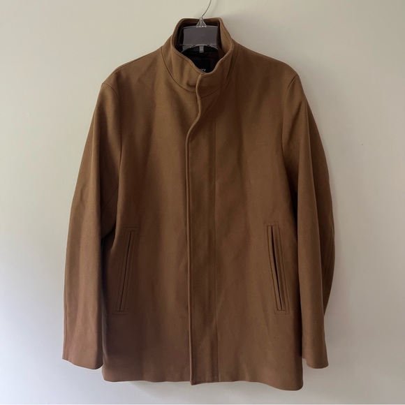 Men's Theory Wool Stand Collar Jacket M - Picture 3 of 8